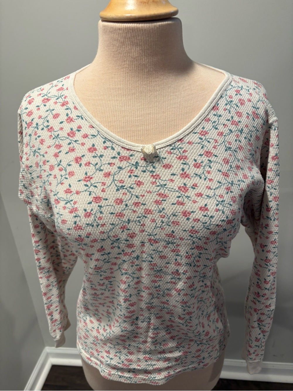 Vintage floral long johns SET